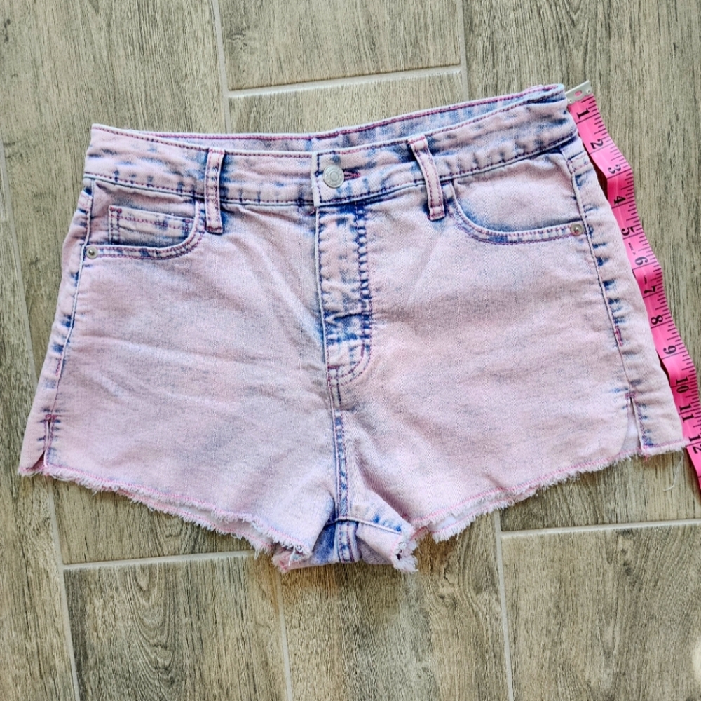 Wild Fable Pink Jean Shorts Distressed Casual